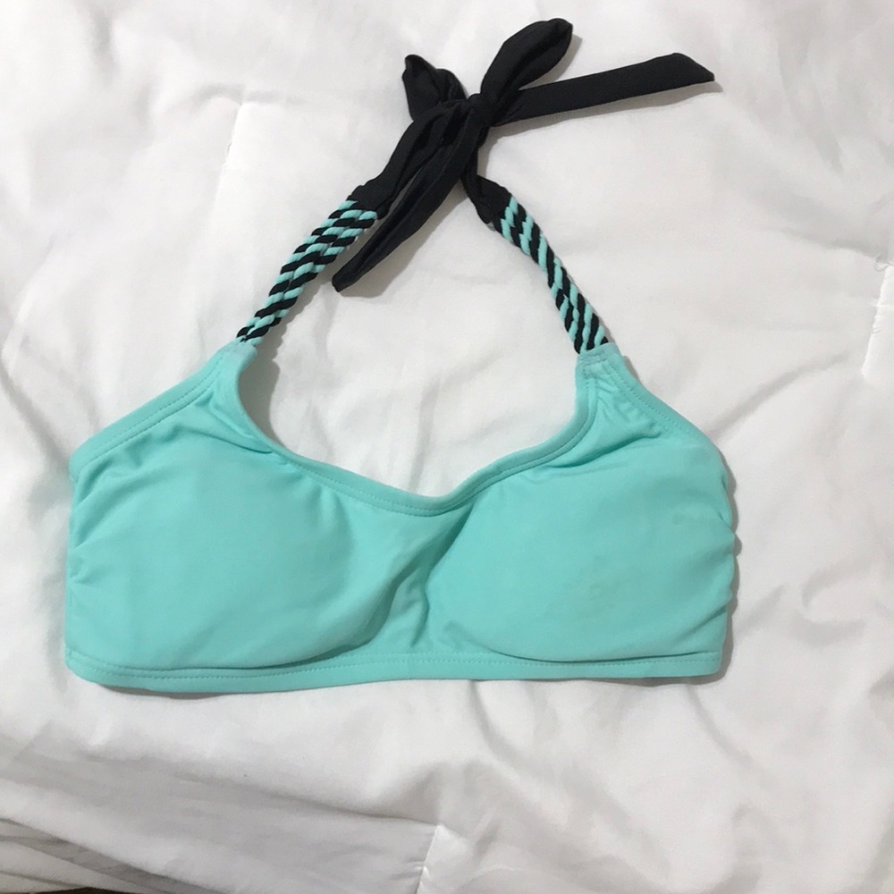 Blue braided bikini